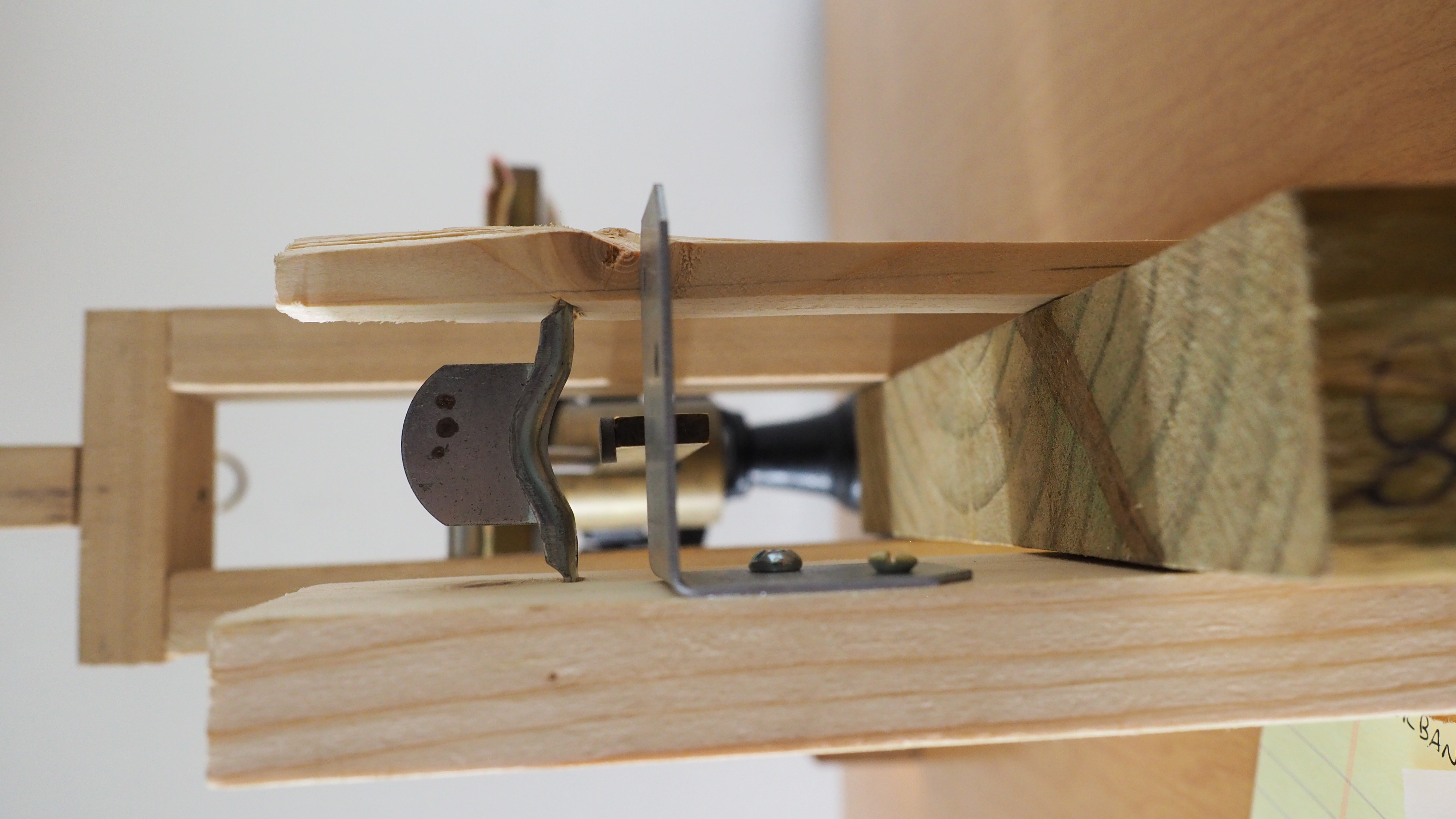 View of our reconstructed apparatus from where the participant’s finger is inserted.